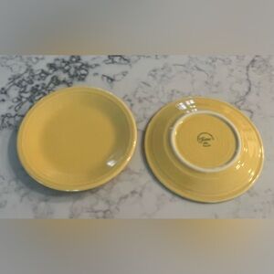 Fiesta Round Salad Plates Set of 2 7.25" Dessert Bread Plates EUC
